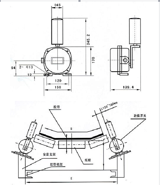 兩級跑偏開關XT-CLB-A2 做精做強_兩級跑偏開關KBW-220P防爆兩級跑偏開關